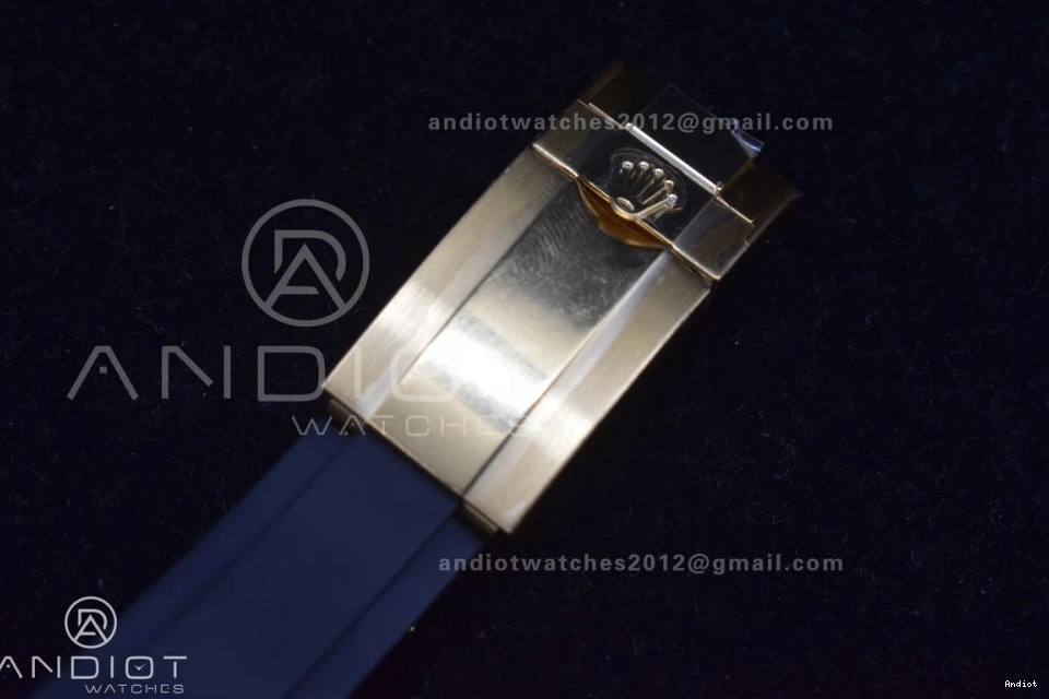 Best V2 116519 Case Rubber Strap 904L SA4130 Gold Daytona Black Clean SS Edition On 1:1 Dial 0418